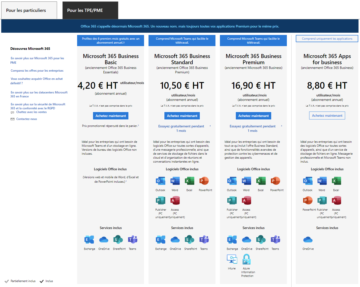 Quelle offre Microsoft 365 choisir pour mon entreprise ?